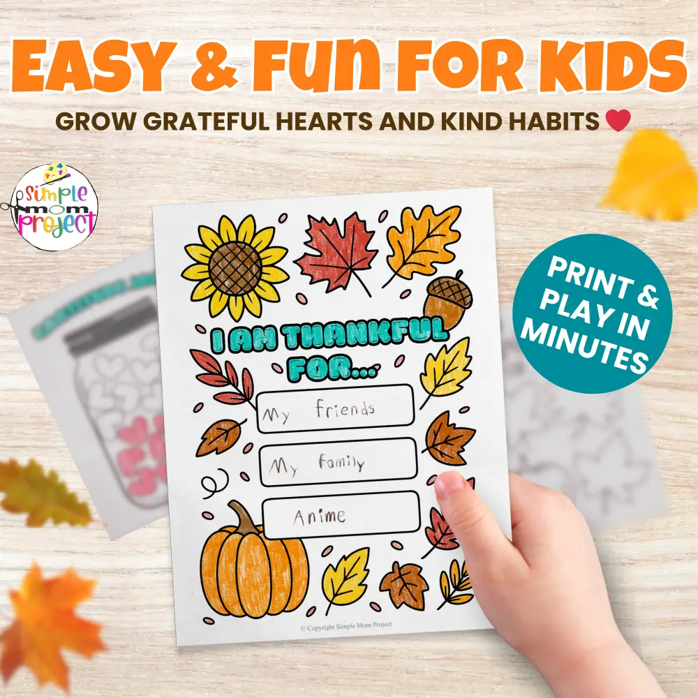 Turn thankfulness into a fun coloring activity! Easy to print, quick to prep, and a great way for kids to express what they’re grateful for. 💕