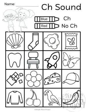 These awesome worksheets are like secret agents on a mission to supercharge kids' phonics skills and conquer the mighty "ch" sound in the most epic way possible! With exciting coloring quests and brain-teasing word hunts, each task is a treasure trove of fun waiting to be explored. Parents and teachers are in for a treat with this mix of activities that spark imagination and puzzle-solving skills. Get ready to dive into a colorful world of "ch" words armed with crayons, pencils, and a spirit of adventure!