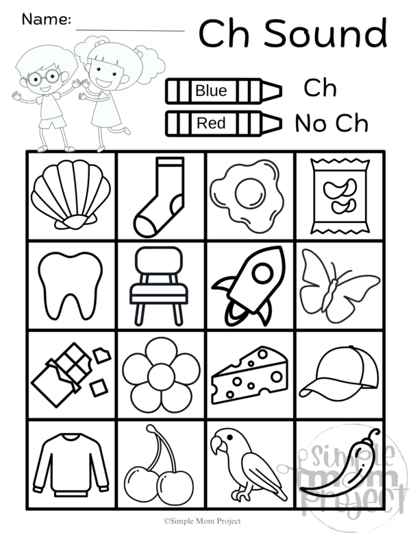 These awesome worksheets are like secret agents on a mission to supercharge kids' phonics skills and conquer the mighty "ch" sound in the most epic way possible! With exciting coloring quests and brain-teasing word hunts, each task is a treasure trove of fun waiting to be explored. Parents and teachers are in for a treat with this mix of activities that spark imagination and puzzle-solving skills. Get ready to dive into a colorful world of "ch" words armed with crayons, pencils, and a spirit of adventure!