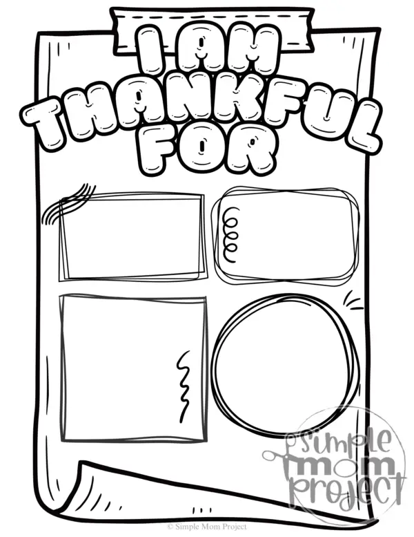 I am Thankful Coloring Book | Gratitude Coloring Page | Gratitude Jar - Image 6