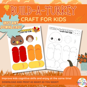 Let's dive into the festive fun of crafting a gobble-tastic build-a-turkey creation for the little ones! Whether they're tiny tots or seasoned pros, this delightful turkey coloring project is sure to sprinkle autumn magic. Print out this fall-themed turkey craft for a seasonal blast. Display these artworks proudly on the wall or school board. From beginner crafters to master artists, everyone will gobble up this easy and enjoyable project tailored for the fall season!