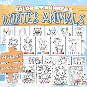 Get ready for some frosty fun with winter-themed color by number printables! Dive into a world of snowmen, penguins, and deer, perfect for keeping the little ones entertained indoors. As kids match numbers with colors, they'll sharpen their skills and get those creative juices flowing. It's not just about coloring; it's about bonding, boosting confidence, and making magical winter memories with the whole family!