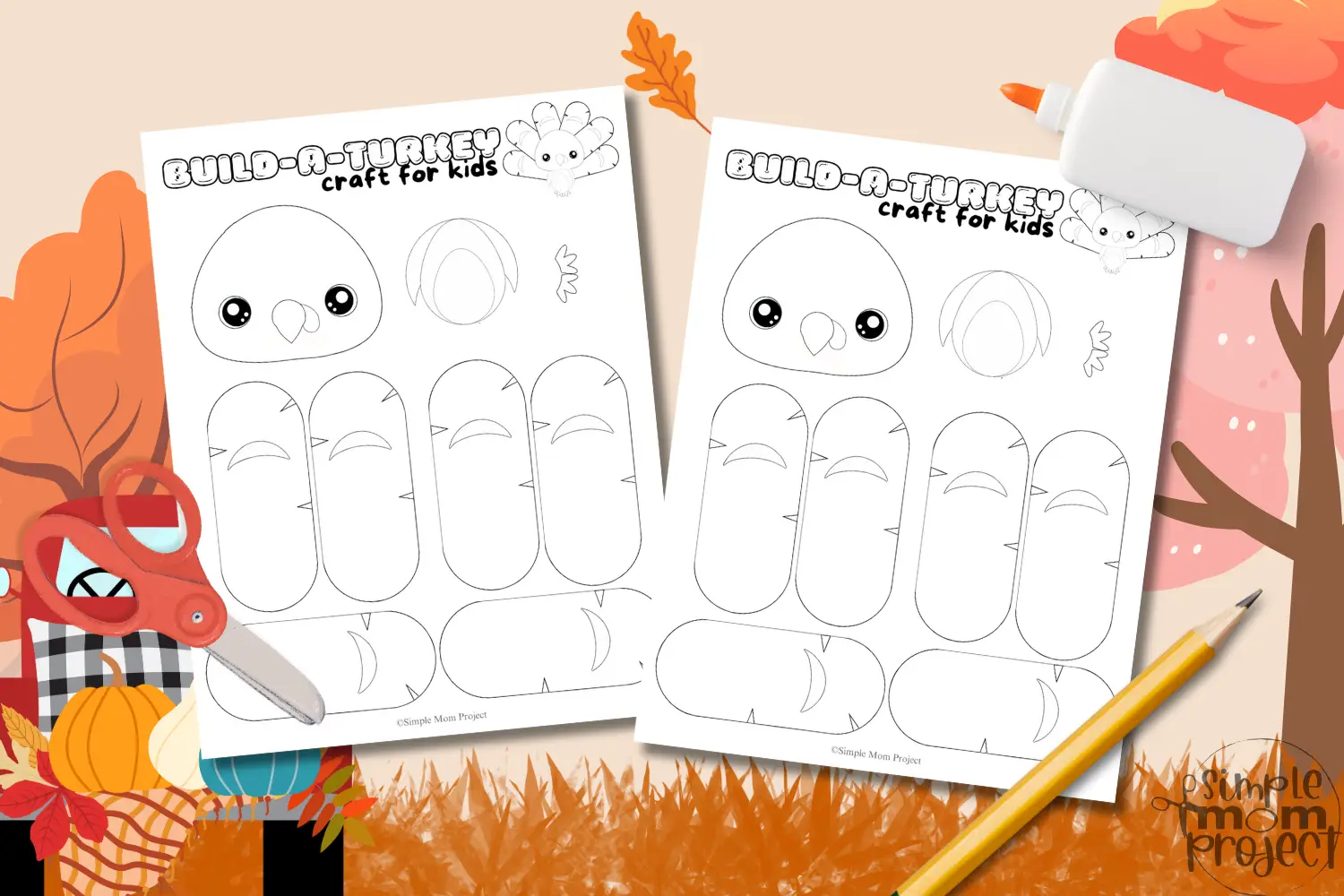 Build a Turkey craft for kids of all ages