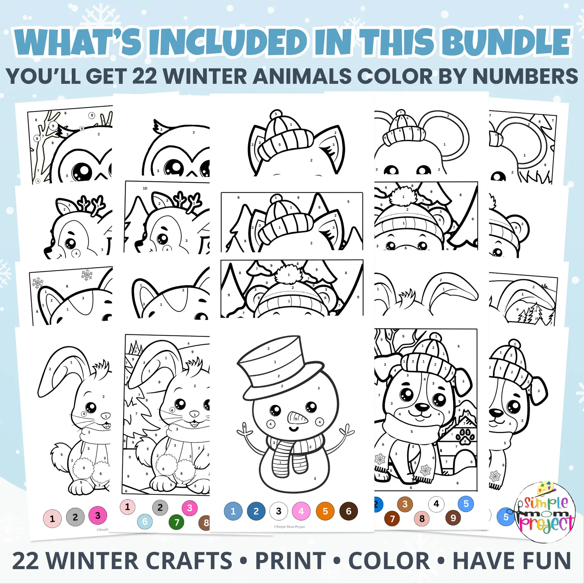 ☃️ Add cozy fun to your classroom with this winter color-by-number set! Great for math centers, early finishers, and morning tubs.