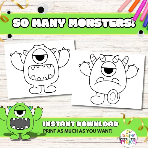 Monster coloring book, filled with whimsical and friendly creatures, each page offering a new adventure for young artists. From towering giants with goofy grins to tiny, mischievous imps with sparkling eyes, this coloring book sparks the imagination and encourages creativity. Every monster has a unique story, waiting to be brought to life with vibrant colors and inventive designs. Whether it's a rainbow scales or a fuzzy monster with polka-dot fur, kids will delight in the endless possibilities this delightful mini monster book provides.