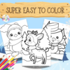 Get ready for some frosty fun with winter-themed color by number printables! Dive into a world of snowmen, penguins, and deer, perfect for keeping the little ones entertained indoors. As kids match numbers with colors, they'll sharpen their skills and get those creative juices flowing. It's not just about coloring; it's about bonding, boosting confidence, and making magical winter memories with the whole family!