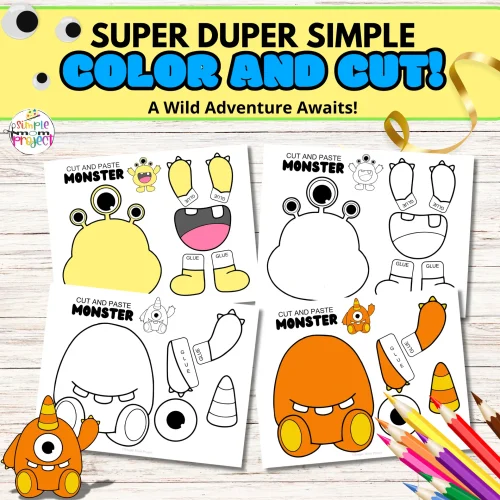 Get ready to unleash your inner monster Picasso with our Full Color and Black and White Build-a-Monster Crafts! They're not just a blast to make, but they also sneak in some fine motor skill magic for the kiddos! And guess what? They pull double duty as cute fall decorations too! But wait, there’s more! These little monsters can spark epic storytelling adventures, inspiring kids to spin wild tales about their monstrous escapades. It’s a perfect way to boost their narrative chops and ignite a love for imaginative play!