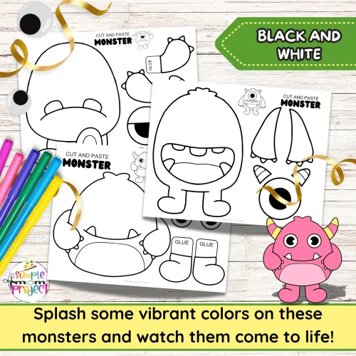 Get ready to unleash your inner monster Picasso with our Full Color and Black and White Build-a-Monster Crafts! They're not just a blast to make, but they also sneak in some fine motor skill magic for the kiddos! And guess what? They pull double duty as cute fall decorations too! But wait, there’s more! These little monsters can spark epic storytelling adventures, inspiring kids to spin wild tales about their monstrous escapades. It’s a perfect way to boost their narrative chops and ignite a love for imaginative play!