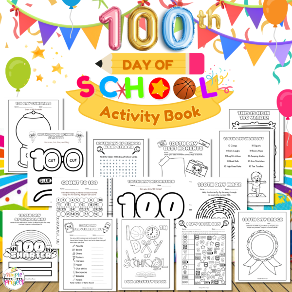 By sprinkling in some super fun AND brainy 100th day of school printables, teachers can whip up a classroom vibe that's both exciting and meaningful, making sure the memories from this day will shine like gold for years to come. Grab these printable 100th day of school activities today!