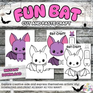 This bat-tastic printable craft template is your go-to for fall fun, and it’s a breeze for little hands to tackle! Team it up with a bat coloring page for a fang-tastic bundle of activities. Perfect for classrooms, autumn bashes, or crafty afternoons at home—just hit print and grab some scissors, glue, and markers to unleash a flurry of creativity!