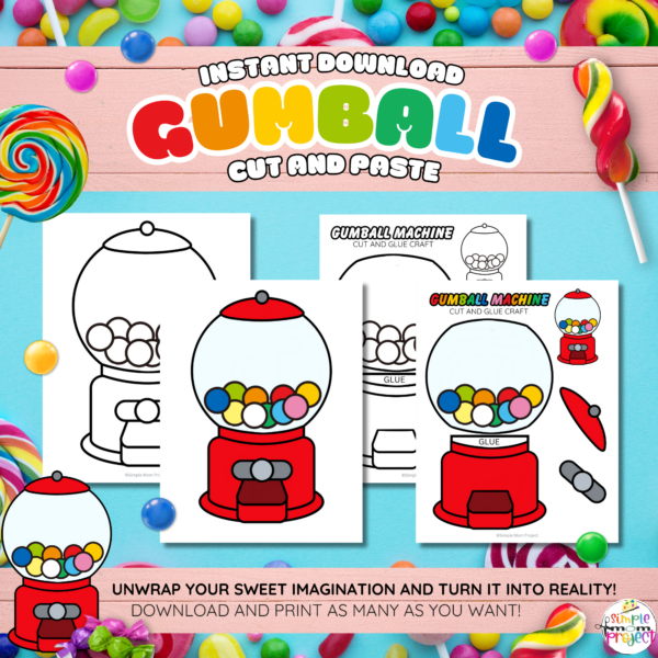 Kids can create their own colorful gumball machine, boosting creativity and fine motor skills. The activity involves snipping, mixing, and gluing template parts, making it both fun and educational. Parents and teachers will appreciate the patience and attention to detail kids develop while crafting. Ideal for home or classroom, this project promises laughter and a sense of achievement. Grab your scissors and glue for a crafty adventure!