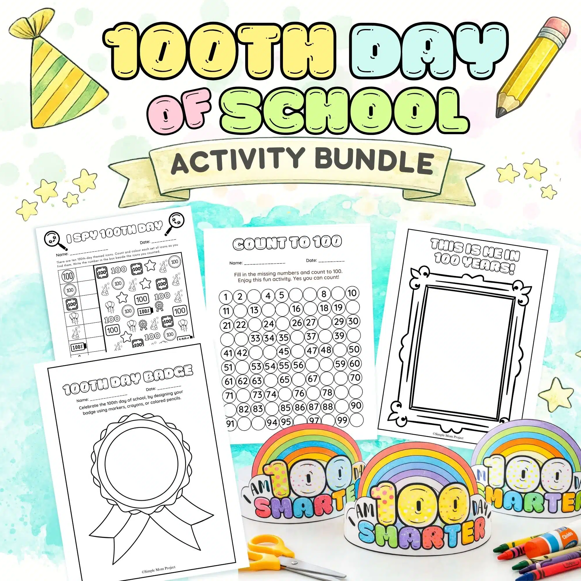 Make the 100th Day easy and fun with 14 low-prep printables! Math, writing, crafts & movement—perfect for Pre-K–2. Print & go classroom fun!