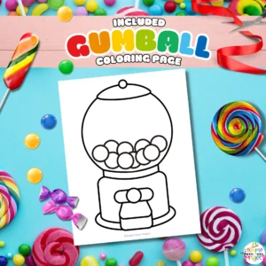 Gumball Machine Cut and Paste Craft | Gumball Machine Activity | Gumball Machine Templates - Image 5