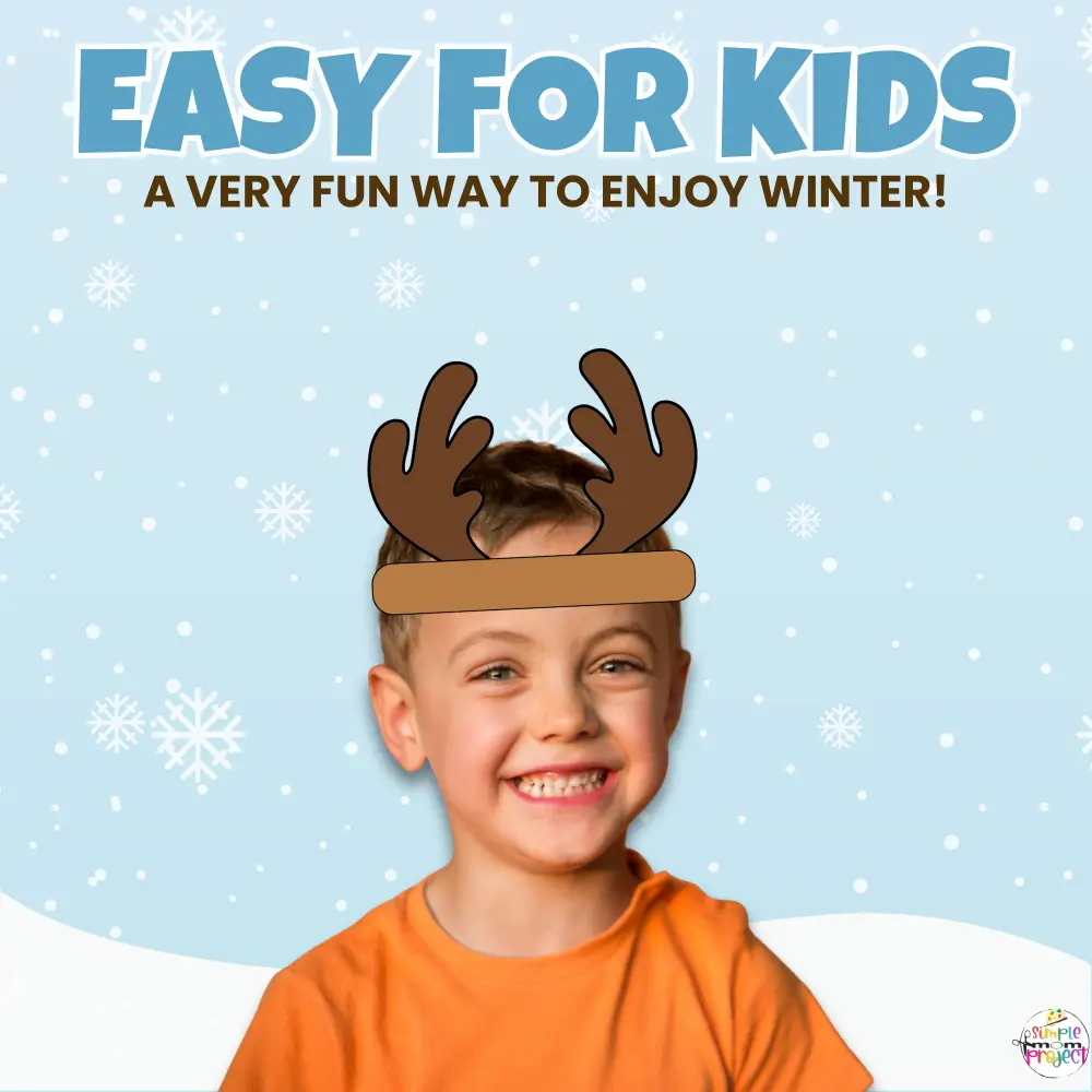 🧤 Add some winter fun to your lessons with this Reindeer Antlers Template! Kids can color, cut, and wear their own woodland headband.