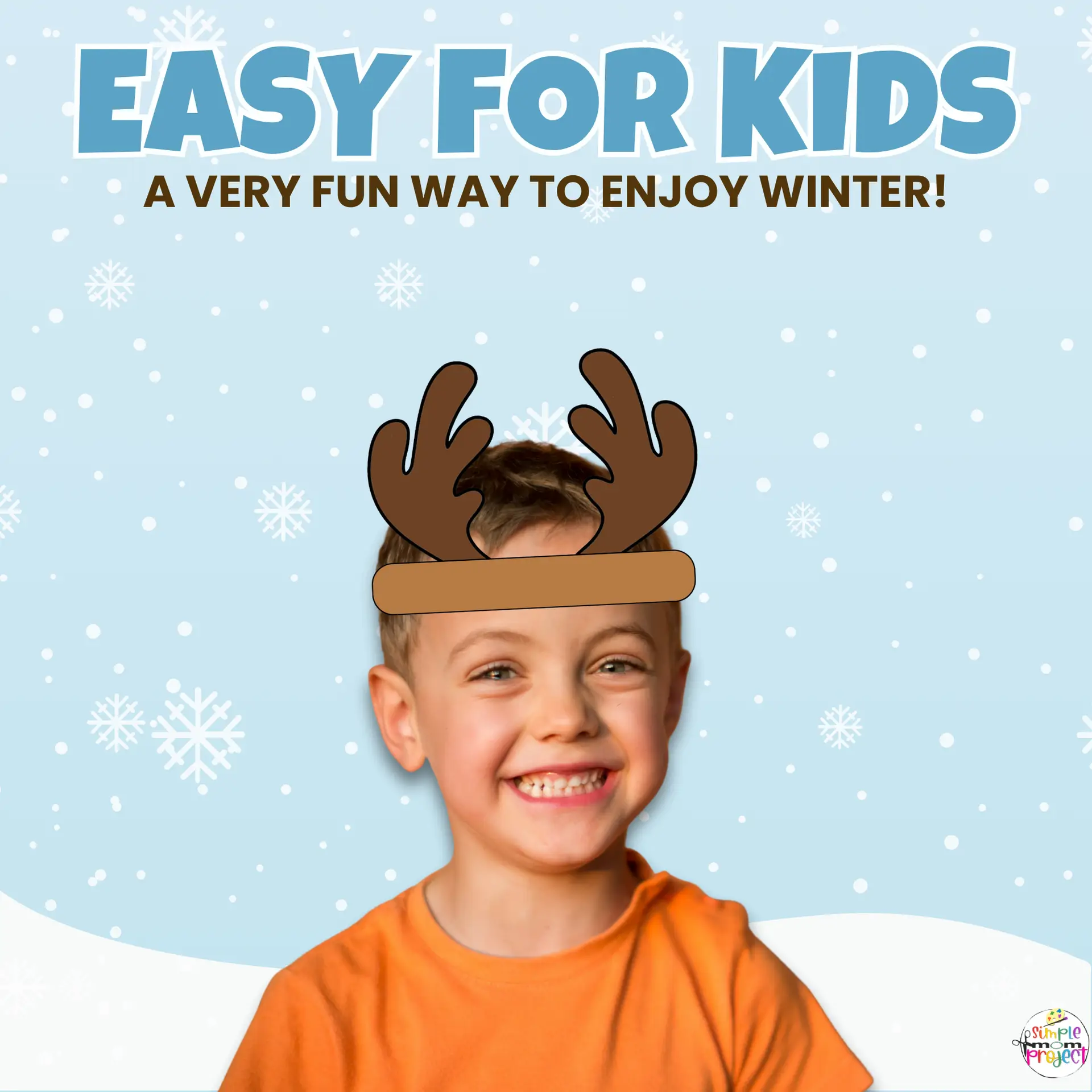🧤 Add some winter fun to your lessons with this Reindeer Antlers Template! Kids can color, cut, and wear their own woodland headband.
