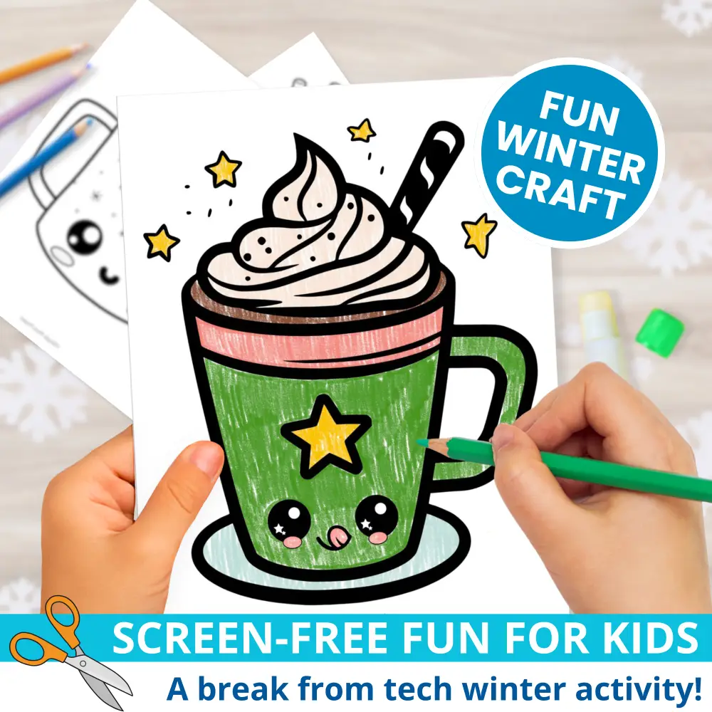📚 Fill your winter centers with this set of 20 cozy mug coloring pages. Simple, no-prep printables perfect for preschool and kindergarten.