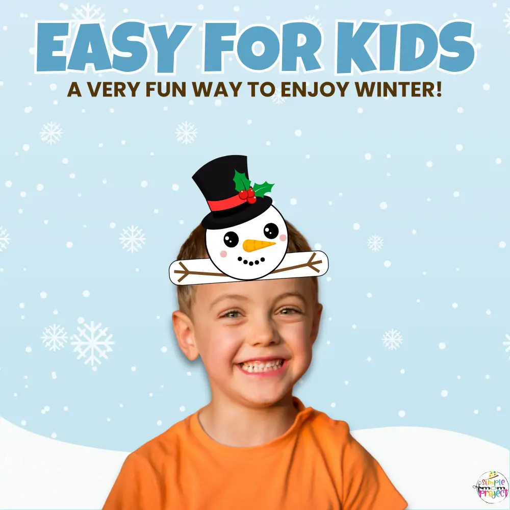 🎨 This Printable Snowman Headband Craft is perfect for winter storytelling, photo ops, and hands-on fine motor practice. Just print, cut, and wear!