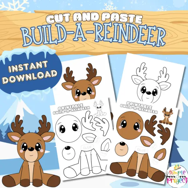 Dive headfirst into the winter wonderland with a delightful build-a-reindeer printable craft! It's a kiddo's dream and a jolly addition to your holiday decor. Just print those templates, gather your crafty goodies, and bling them out with googly eyes, pom-poms, and a sprinkle of glitter magic! Show off your masterpieces or gift them to spread the festive vibes. Turn up the cozy factor by whipping up a hot chocolate station loaded with marshmallows and fancy syrups. Spin some winter yarns or dream up wild reindeer escapades with your crew—it's all about those laugh-till-you-cry moments! So grab those supplies and let the crafty cheer begin!