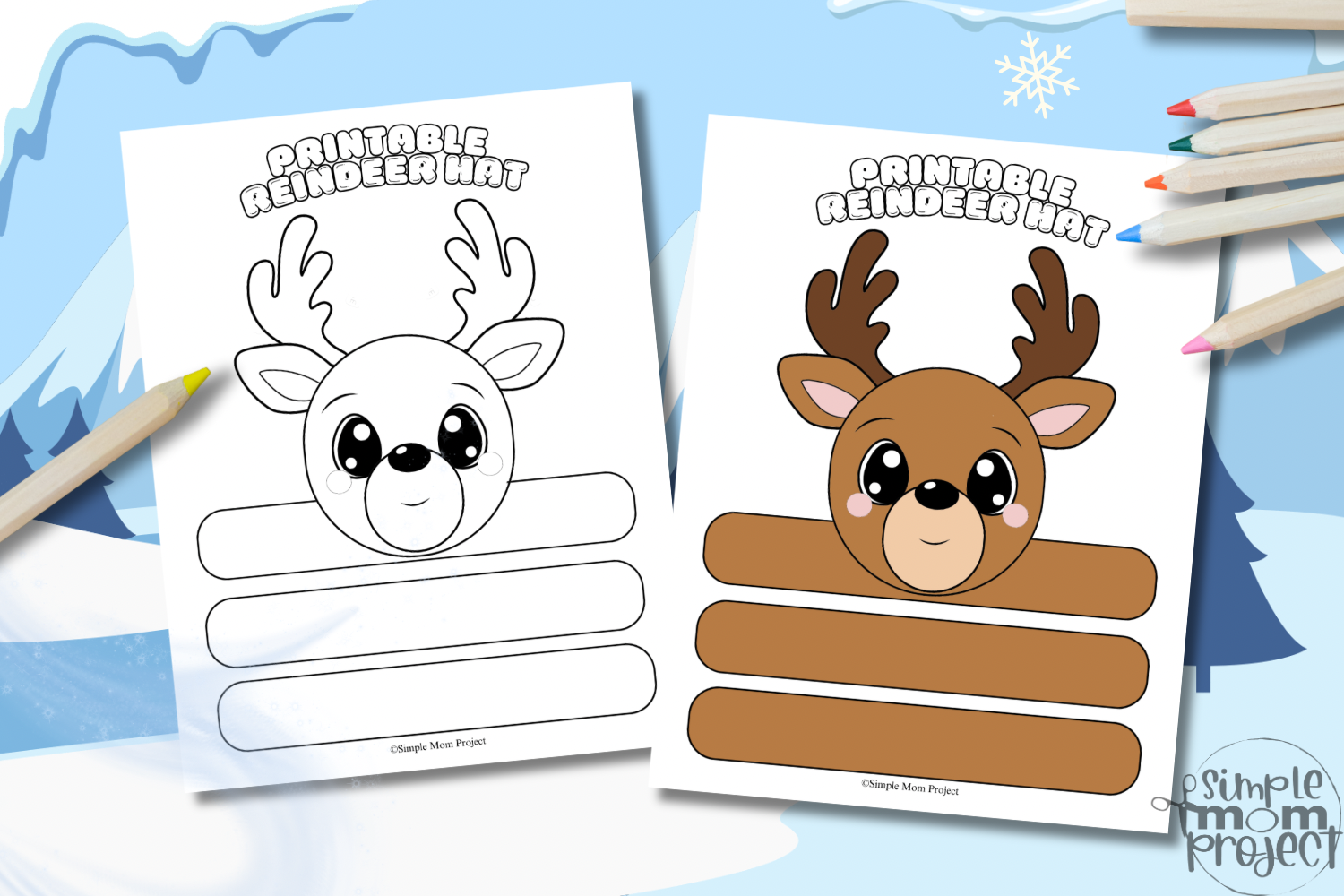 This printable reindeer hat template serves as an enjoyable means of celebrating the winter season. Students can personalize their reindeer hats using markers, glitter, or stickers, transforming this reindeer craft into an engaging activity that evokes joy and laughter. Additionally, the project fosters community spirit while providing an opportunity to educate participants about reindeer facts and seasonal narratives.