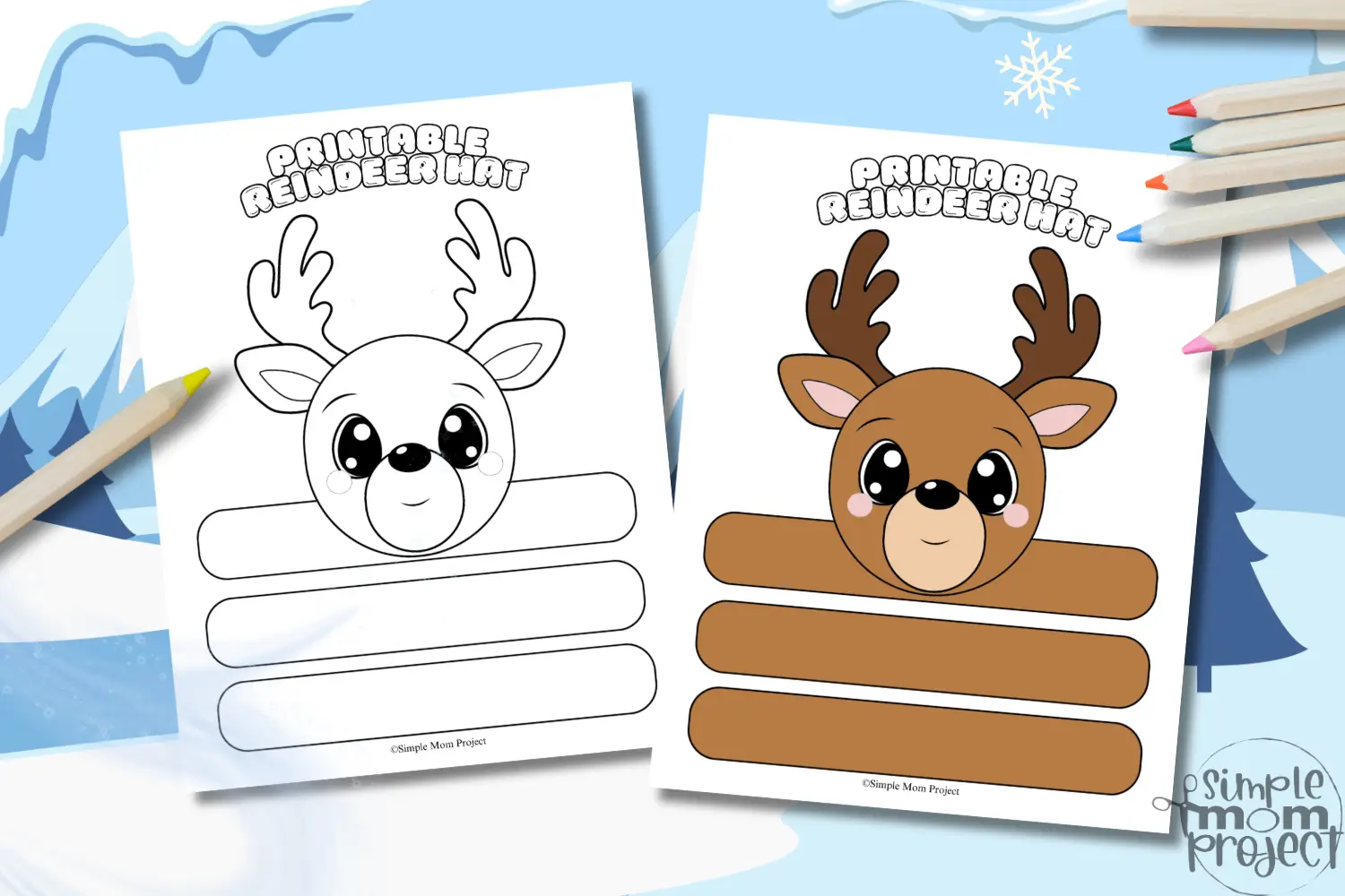 This printable reindeer hat template serves as an enjoyable means of celebrating the winter season. Students can personalize their reindeer hats using markers, glitter, or stickers, transforming this reindeer craft into an engaging activity that evokes joy and laughter. Additionally, the project fosters community spirit while providing an opportunity to educate participants about reindeer facts and seasonal narratives.