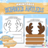 Create festive reindeer antlers with construction paper using a fun reindeer antler template. Choose between a blank or pre-colored version to spark creativity. Encourage students to decorate with glitter, stickers, or pom-poms, enhancing their fine motor skills. After crafting, organize a reindeer parade to spread joy and celebrate the winter season together!