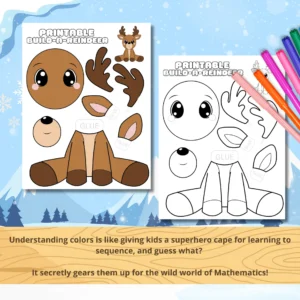 Dive headfirst into the winter wonderland with a delightful build-a-reindeer printable craft! It's a kiddo's dream and a jolly addition to your holiday decor. Just print those templates, gather your crafty goodies, and bling them out with googly eyes, pom-poms, and a sprinkle of glitter magic! Show off your masterpieces or gift them to spread the festive vibes. Turn up the cozy factor by whipping up a hot chocolate station loaded with marshmallows and fancy syrups. Spin some winter yarns or dream up wild reindeer escapades with your crew—it's all about those laugh-till-you-cry moments! So grab those supplies and let the crafty cheer begin!
