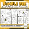 This charming bumblebee craft bundle is perfect for creative kids and nature lovers. It includes bumblebee templates and coloring pages for bumblebee-themed projects for greeting cards and home decor. With bee hive coloring pages, cut-and-paste templates, and stencils, it fosters joy and creativity for crafters of all levels.