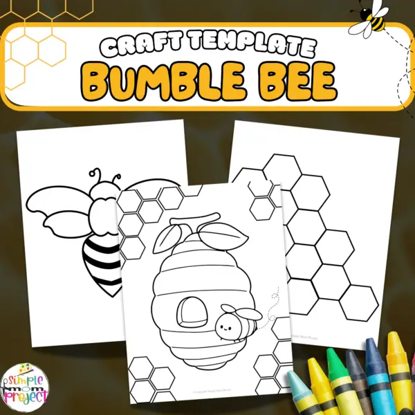 This charming bumblebee craft bundle is perfect for creative kids and nature lovers. It includes bumblebee templates and coloring pages for bumblebee-themed projects for greeting cards and home decor. With bee hive coloring pages, cut-and-paste templates, and stencils, it fosters joy and creativity for crafters of all levels.