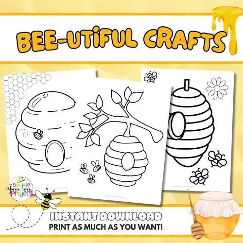 Our beehive coloring pages combine fun and learning, allowing kids to explore hive patterns and the importance of bees. They can unleash their creativity while developing fine motor skills and learning bee facts, such as honey production and pollination. This craft fosters a love for nature and blends art with education.