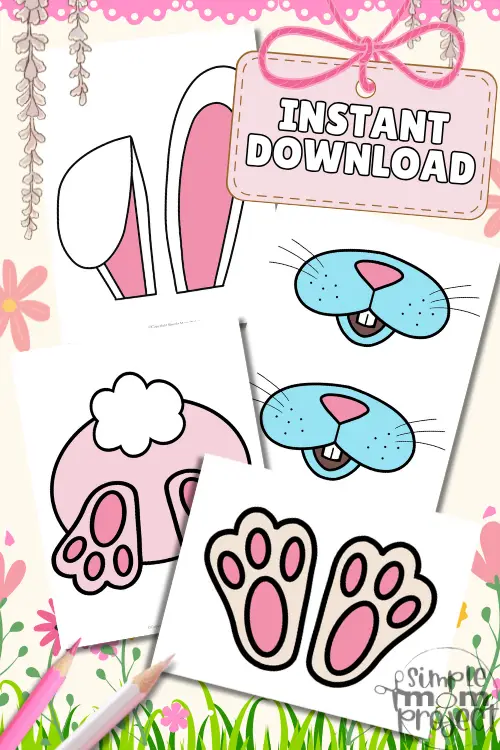 Unleash creativity with our Bunny Parts Bundle Templates, featuring floppy ears, tiny feet, a cute nose, and a fluffy bottom. Ideal for making bunny masks, greeting cards, or spring decorations, these templates can be printed on sturdy paper for kids to color and cut out. Gather supplies for a fun crafting experience—happy hopping and crafting!