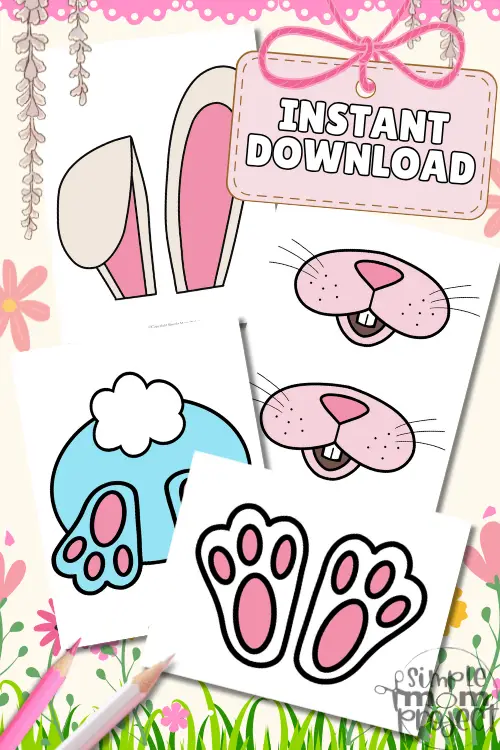 Unleash creativity with our Bunny Parts Bundle Templates, featuring floppy ears, tiny feet, a cute nose, and a fluffy bottom. Ideal for making bunny masks, greeting cards, or spring decorations, these templates can be printed on sturdy paper for kids to color and cut out. Gather supplies for a fun crafting experience—happy hopping and crafting!