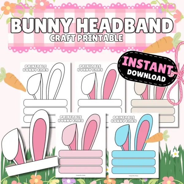 Create fun bunny ears with a few materials: a printable bunny ear headband template, scissors, glue or tape, and colorful markers or crayons. After printing and cutting out the pieces, decorate the ears with patterns or stickers, then attach them to the headband strip. This craft is ideal for parties or spring festivals, promoting creativity and fine motor skills while bringing joy to any occasion. Enjoy the playful spirit of spring with your bunny ears!