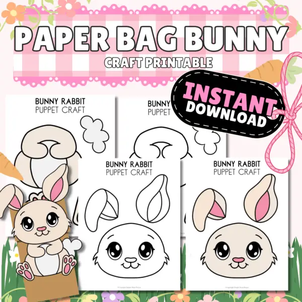 The easy printable paper bag bunny puppet template is perfect for spring activities with kids. Download the template and gather supplies like paper bags, scissors, glue, and colorful markers. This craft promotes creativity and fine motor skills, ideal for classrooms or family fun. Kids can personalize their bunnies and enjoy puppet shows, enhancing their imagination and storytelling. Happy crafting!