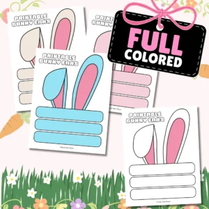 Create fun bunny ears with a few materials: a printable bunny ear headband template, scissors, glue or tape, and colorful markers or crayons. After printing and cutting out the pieces, decorate the ears with patterns or stickers, then attach them to the headband strip. This craft is ideal for parties or spring festivals, promoting creativity and fine motor skills while bringing joy to any occasion. Enjoy the playful spirit of spring with your bunny ears!