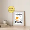 Searching for the perfect gift for Dad that will truly wow him? Introducing the handprint art project, “Hooked on Daddy!” This creative idea is guaranteed to bring a huge smile to his face! Simply print the template, grab some paint, and let those little hands create a unique masterpiece!