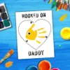 Looking for the ideal gift for Dad? Look no further than the charming handprint art project titled “Hooked on Daddy!” This creative endeavor is sure to bring a huge smile to his face! Simply print the template, gather some paint, and allow those tiny hands to craft a timeless masterpiece!