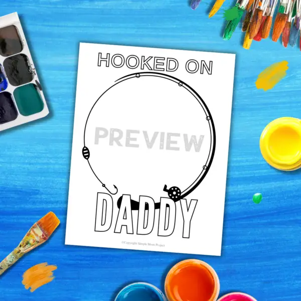 Searching for the perfect dad gift? Try the handprint art project "Hooked on Daddy!" It's an easy way to create a memorable masterpiece that will bring a huge smile to his face. Just print the template, use paint, and let your little one decorate their perfect gift.