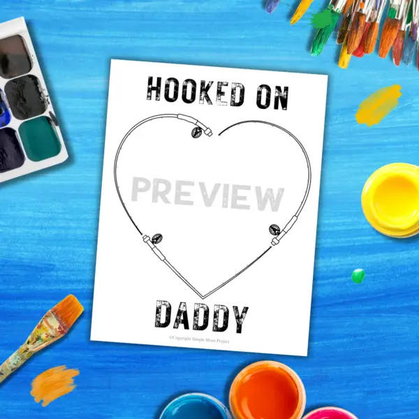 Looking for the ideal gift for Dad? Look no further than the charming handprint art project titled “Hooked on Daddy!” This creative endeavor is sure to bring a huge smile to his face! Simply print the template, gather some paint, and allow those tiny hands to craft a timeless masterpiece!