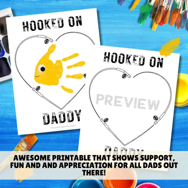 Looking for the ideal gift for Dad? Look no further than the charming handprint art project titled “Hooked on Daddy!” This creative endeavor is sure to bring a huge smile to his face! Simply print the template, gather some paint, and allow those tiny hands to craft a timeless masterpiece!