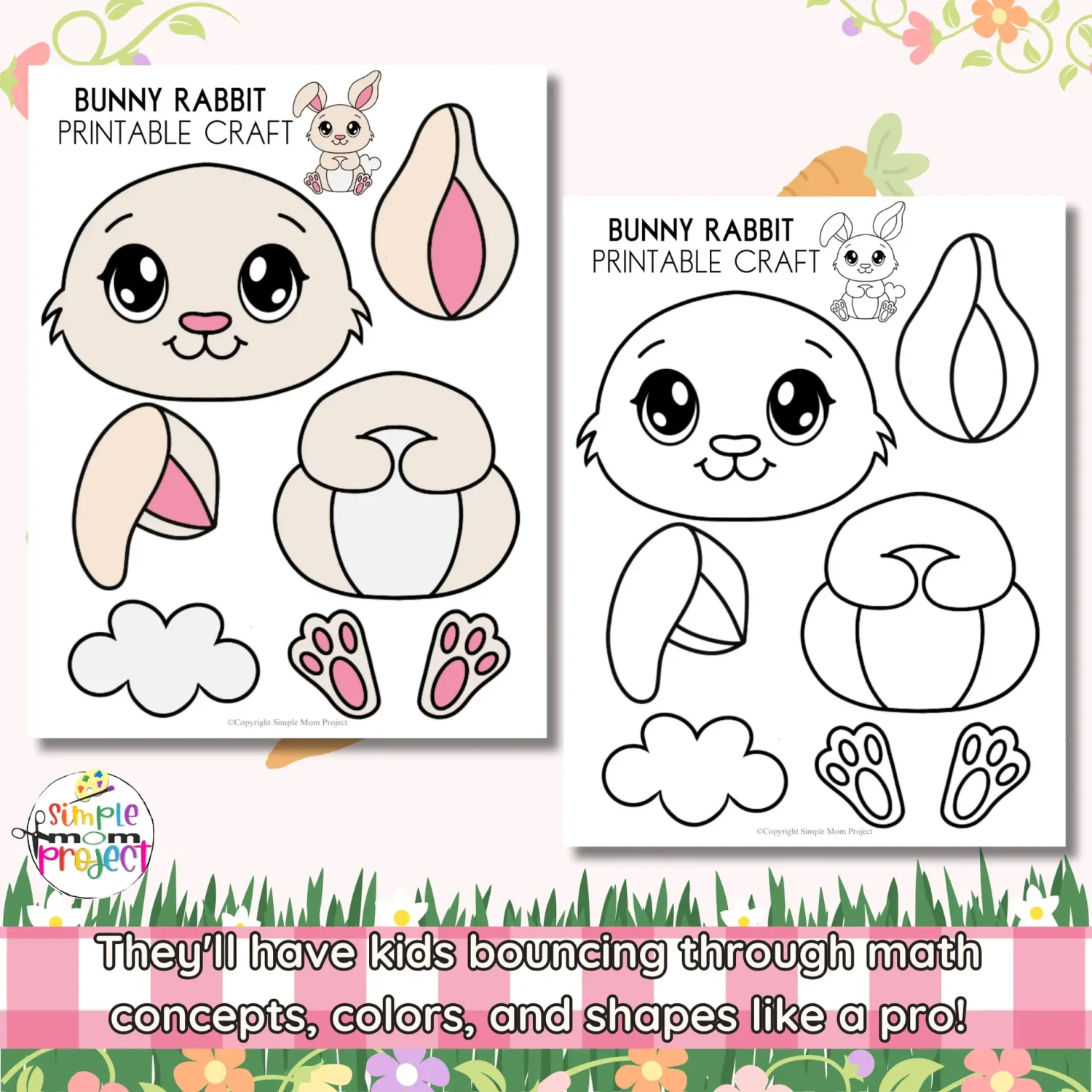 This printable bunny craft template is a fun activity for kids that combines creativity with fine motor skill practice. Children can cut out pieces and decorate their fluffy bunnies, making it ideal for rainy days or classroom activities. It’s a delightful way to celebrate spring and encourages giggles and a sense of accomplishment.