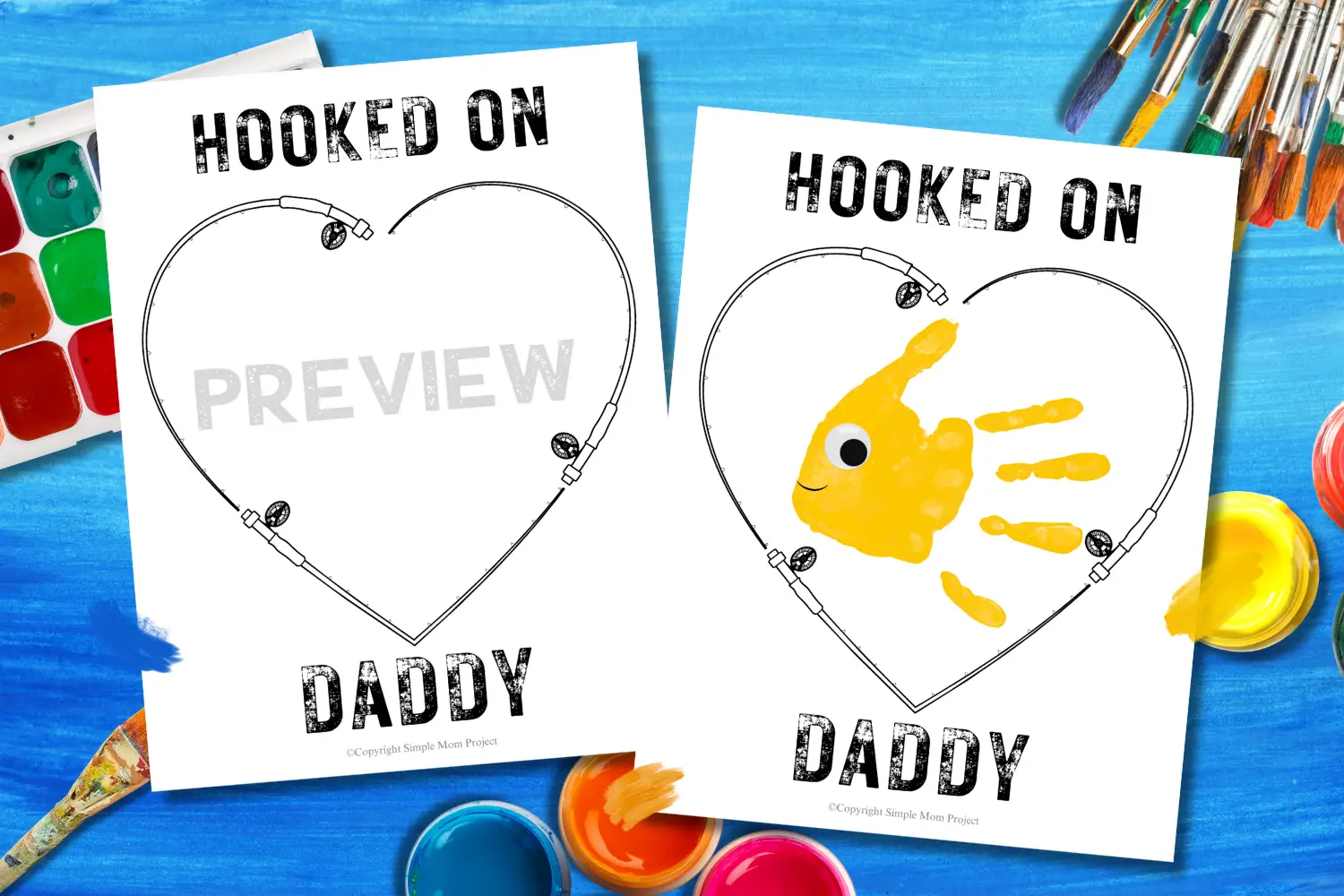 Looking for the ideal gift for Dad? Look no further than the charming handprint art project titled “Hooked on Daddy!” This creative endeavor is sure to bring a huge smile to his face! Simply print the template, gather some paint, and allow those tiny hands to craft a timeless masterpiece!