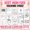 Unleash creativity with adorable "Best Mom Ever" coloring pages! Perfect for kids to express love and admiration, these pages feature heartwarming designs and fun patterns. They're a great way for little artists to showcase their feelings. Grab crayons or markers and start these colorful and lovable best mom ever coloring pages today!