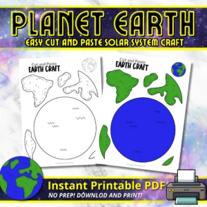 Are you on the lookout for an engaging, printable preschool activity that will inspire a passion for our incredible planet in your little ones? Your search ends here! This printable Earth template craft is a hassle-free gem, ready for you and your kids to explore together today! You and your little ones can easily grab this Earth template and transform it into a quick paper plate project, a creative tissue paper artwork, or a stunning coffee filter planet Earth masterpiece! Don’t let the chance for a printable Earth craft adventure slip away today!