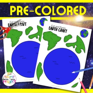 Are you on the lookout for an engaging, printable preschool activity that will inspire a passion for our incredible planet in your little ones? Your search ends here! This printable Earth template craft is a hassle-free gem, ready for you and your kids to explore together today! You and your little ones can easily grab this Earth template and transform it into a quick paper plate project, a creative tissue paper artwork, or a stunning coffee filter planet Earth masterpiece! Don’t let the chance for a printable Earth craft adventure slip away today!