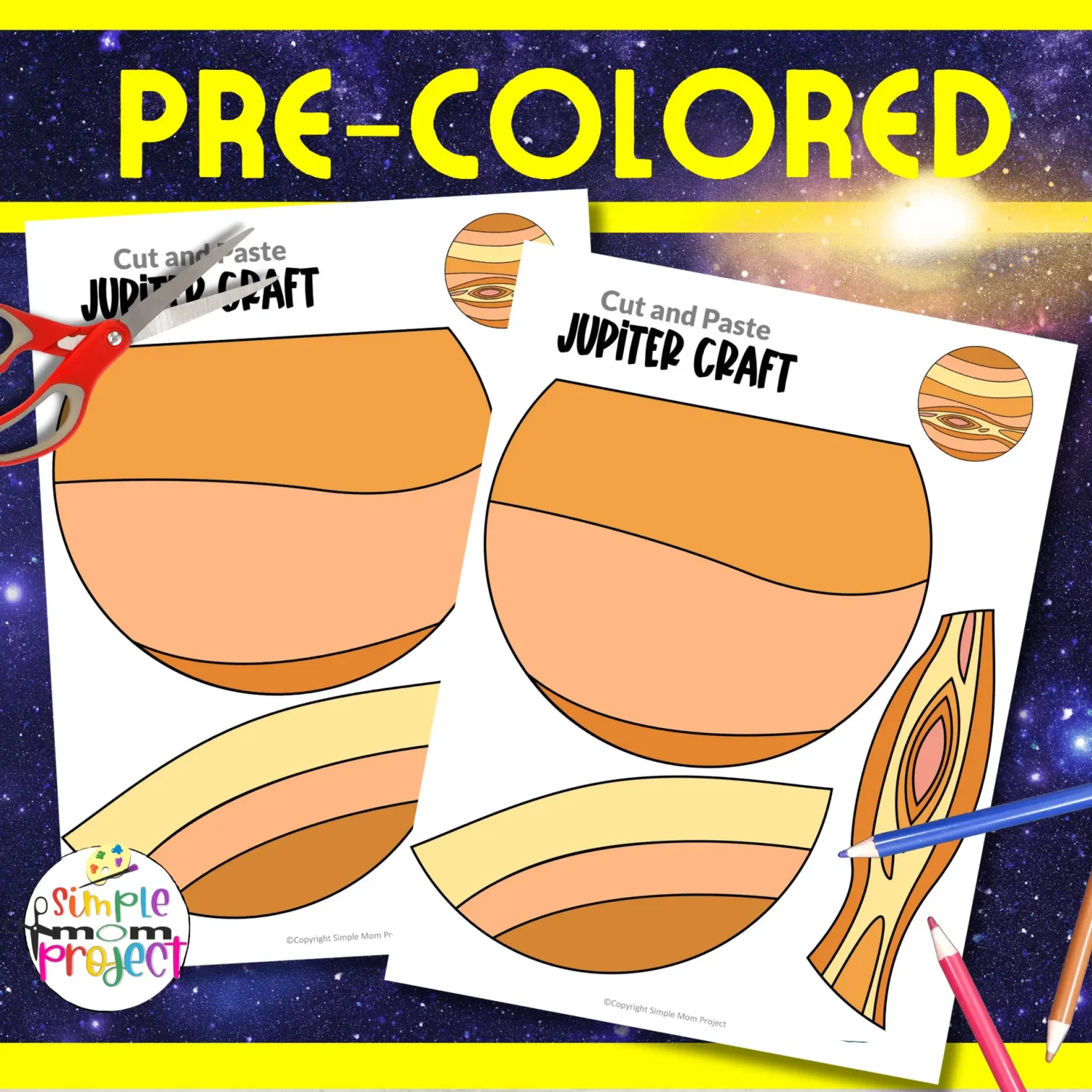 Are you prepared to embark on an exciting journey with your young learners to discover the incredible planet Jupiter? This Jupiter craft is the ideal activity to make that happen! It's a fun and easy space-themed project that will leave kids of all ages thrilled with joy. You can attach it to a Styrofoam cup, a paper plate, or even turn them into coffee filter planets! Don't wait—get your Jupiter template now for an extraordinary experience! ???