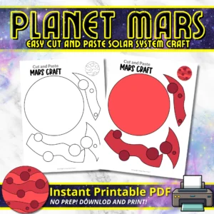 Are you prepared for an intergalactic journey to Mars? Gather your space gear, coloring supplies, and our Mars planet craft template for a fantastic crafting session with your budding astronauts! Turn coffee filters into celestial spheres and race our Mars rover across the red planet. Launch into action and download our Mars template for an extraordinary crafting adventure today!