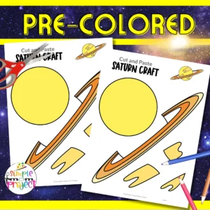 Eager to enhance your understanding of Saturn? Gather your coloring supplies, intriguing facts, and our printable Saturn craft template for an extraordinary crafting experience with your children! Click the download button to embark on your Saturn adventure!