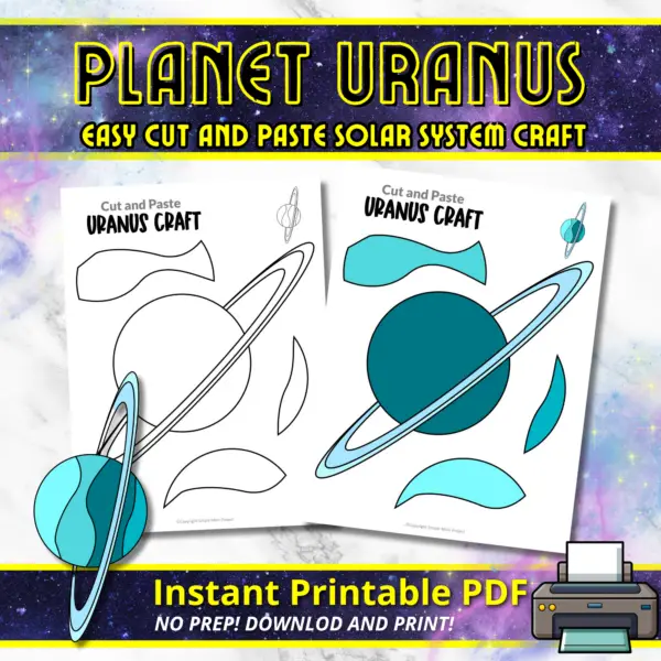 Do your little ones go wild for the solar system and everything related to space? Get ready to launch into an adventure with some incredible facts about the solar system, and unleash your creativity with this Uranus template! Whether it’s crafting with Popsicle sticks, creating masterpieces with paper plates, or experimenting with sponge painting – the universe is full of possibilities! Click that download button now and prepare to explore Uranus like never before!