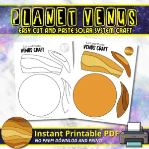 Do your little astronauts have a passion for NASA? Get ready to launch into a cosmic adventure with this fantastic Venus planet craft! You don’t need a rocket scientist’s expertise to join in on this exciting journey through space. It’s a stellar way to discover our solar system! Grab your Venus printable template now and kick off the intergalactic fun!