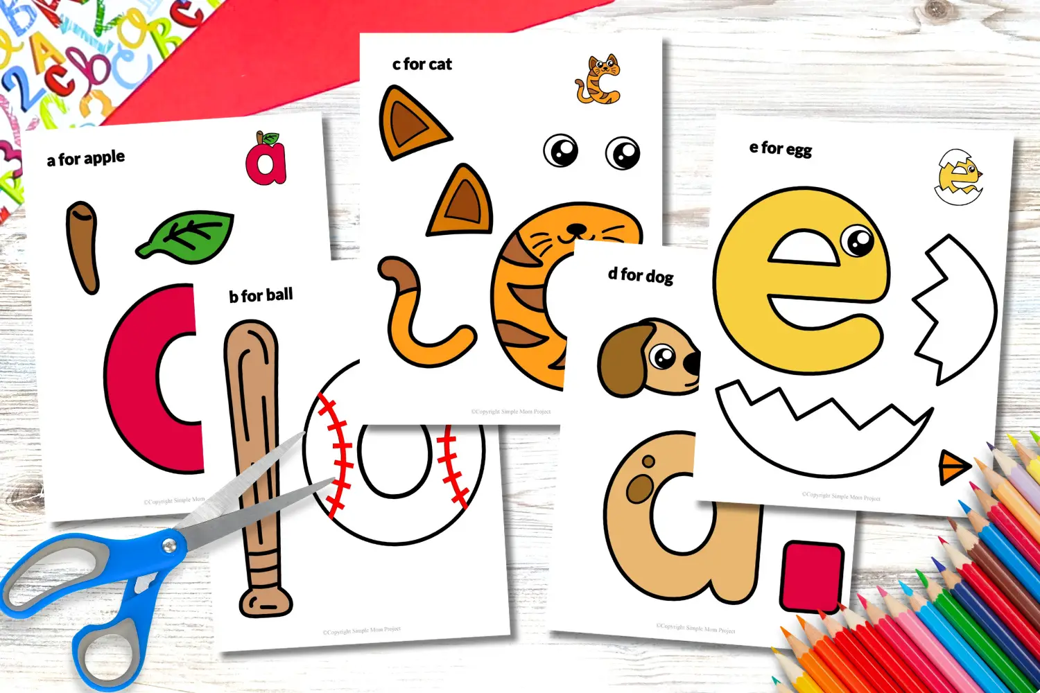 Grab these printable, pre-colored lowercase alphabet crafts from A to Z, designed to engage young learners and spark creativity. Perfect for educational activities, classroom decorations, or home projects, they offer a fun way to explore the alphabet. Simply print, cut, and assemble each letter. These crafts also foster bonding and nurture artistic skills, allowing children to proudly display their creations. Dive into a colorful world of letters and imagination!